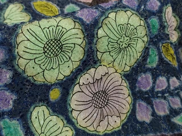 平和屋本店●極上　振袖　辻が花　暈し染め　金通し地　逸品　DZAB5244kh6
