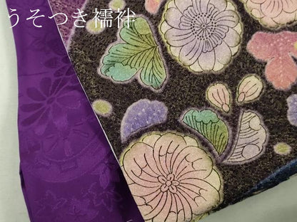 平和屋本店●極上　振袖　辻が花　暈し染め　金通し地　逸品　DZAB5244kh6