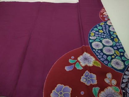 平和屋本店●極上　振袖　辻が花　暈し染め　金通し地　逸品　DZAB5244kh6