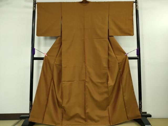 平和屋本店●超希少　本場黄八丈　たつみ綾　紬　逸品　未使用　DZAB5250kh6