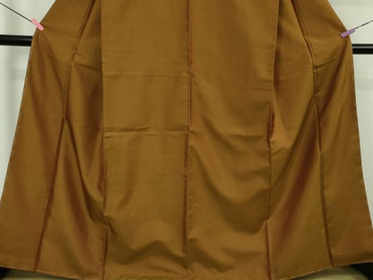 平和屋本店●超希少　本場黄八丈　たつみ綾　紬　逸品　未使用　DZAB5250kh6
