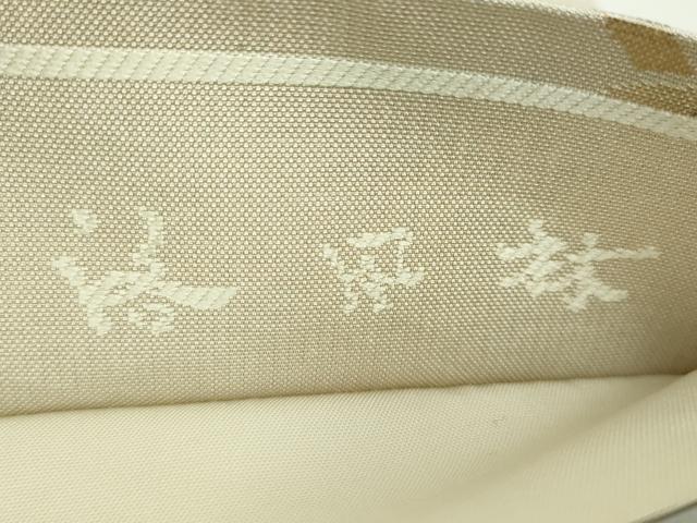 平和屋着物●極上　洛風林　工芸帯地　六通柄袋帯　花鳥文　金糸　逸品　DZAB5255kh6