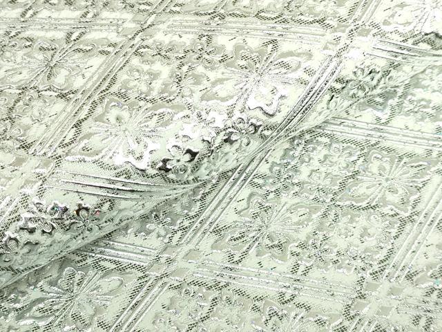 平和屋本店●極上　金彩友禅　卓越技能者・名工・和田光正　六通柄袋帯　花菱文　銀彩　逸品　DZAB5259kh6