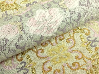 平和屋着物●極上　六通柄袋帯　唐織　正倉院花文　金糸　逸品　DZAB5269kh6