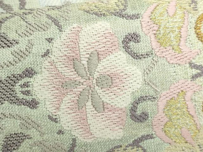 平和屋着物●極上　六通柄袋帯　唐織　正倉院花文　金糸　逸品　DZAB5269kh6