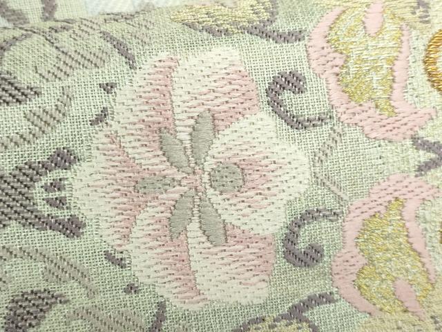平和屋着物●極上　六通柄袋帯　唐織　正倉院花文　金糸　逸品　DZAB5269kh6