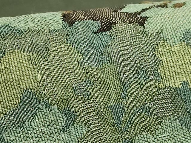 平和屋着物●極上　手織綴れ　山鹿清華　太鼓柄袋帯　風景文　金糸　ますいわ屋扱い　逸品　DZAB5270kh6