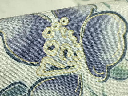 平和屋着物●極上　九寸名古屋帯　紬地　枝花文　金彩　逸品　DZAB5274kh6