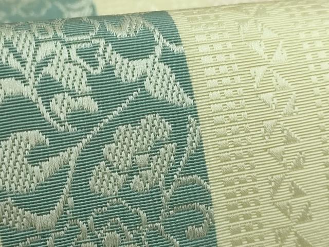 平和屋着物●極上　本場筑前博多織　八寸名古屋帯　博多絢爛　井上織物　博多金ラベル　証紙付き　逸品　DZAB5276kh6
