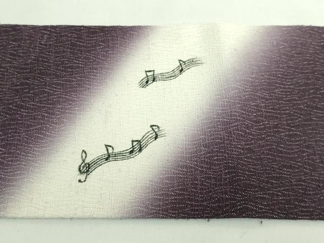 平和屋着物●極上　九寸名古屋帯　手描き　兎　楽器　音符　逸品　DZAB5278kh6