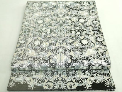 平和屋着物●極上　太鼓柄袋帯　洋花文　金銀彩　逸品　DZAB5291kh6