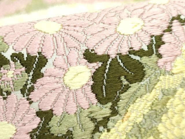 平和屋着物●極上　山口美術織物　皇室　伊勢神宮御用　西陣織　六通柄袋帯　唐織　菊御苑文　逸品　DZAB5298kh6