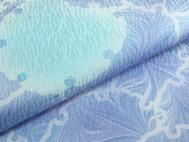 平和屋着物●極上　両面　全通柄袋帯　雪輪重ね　墨流し　逸品　DZAB5309kh6 平和屋着物○極上 両面 全通柄袋帯 雪輪重ね 墨流し 逸品 DZAB5309kh6