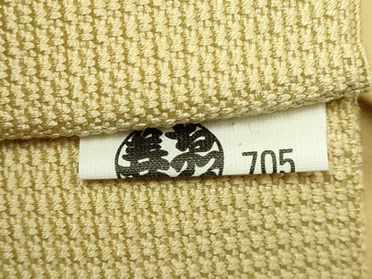 平和屋着物●極上　八寸名古屋帯　ネコ　猫　金糸　ゑり善扱い　逸品　未使用　DZAB5323kh6