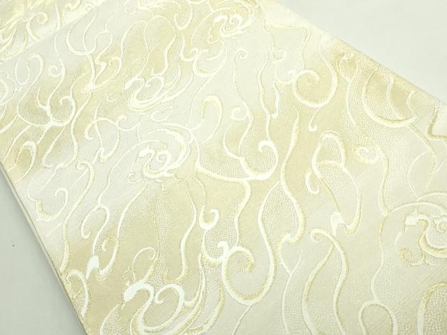 平和屋着物●極上　浅山織物　六通柄袋帯　唐織　鳳凰　真珠箔　金糸　逸品　DZAB5335kh6