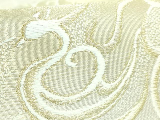 平和屋着物●極上　浅山織物　六通柄袋帯　唐織　鳳凰　真珠箔　金糸　逸品　DZAB5335kh6