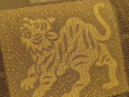 平和屋着物●極上　両面　全通柄袋帯　鳳凰　龍　亀　蛇　金銀彩　逸品　DZAB5336kh6