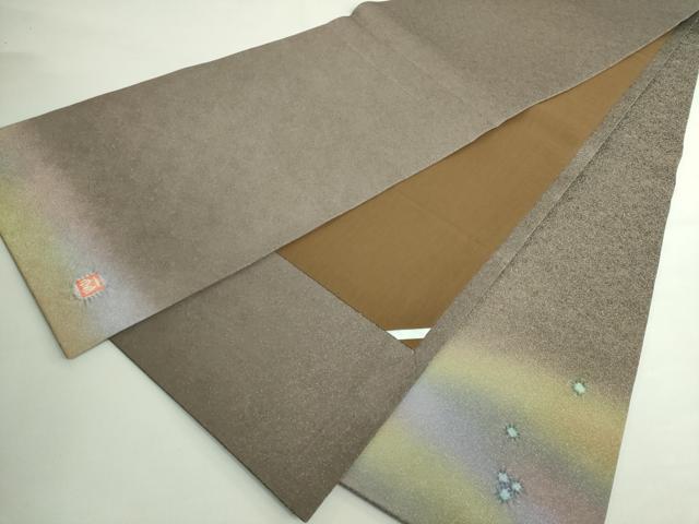 平和屋本店●極上　久保田一竹　幻の辻が花　太鼓柄袋帯　金通し地　逸品　DZAB5338kh6