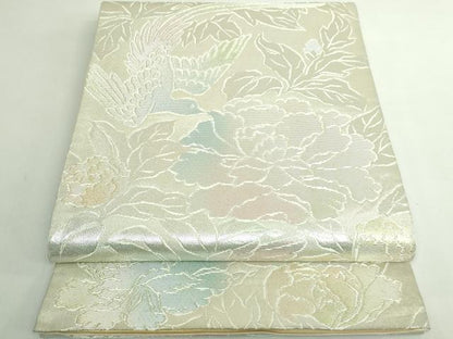 平和屋本店●極上　龍村美術織物　たつむら　六通柄袋帯　花鳥苑遊錦　金銀糸　逸品　DZAB5342kh6
