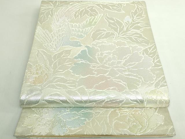 平和屋本店●極上　龍村美術織物　たつむら　六通柄袋帯　花鳥苑遊錦　金銀糸　逸品　DZAB5342kh6