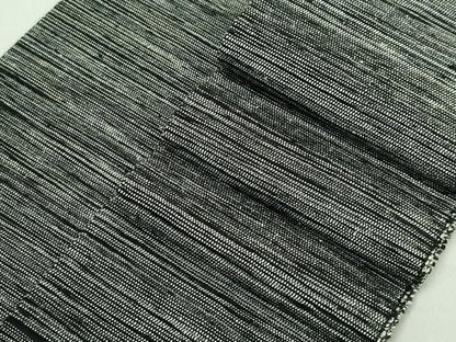 平和屋着物●極上　男性　角帯　紬地　黒地　逸品　DZAB5348kh6