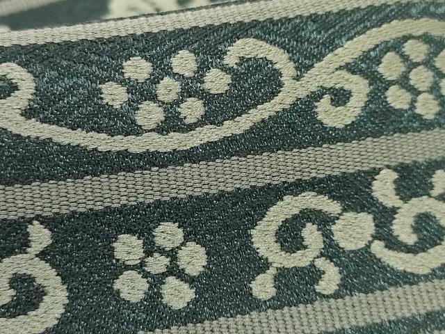 平和屋着物●極上　男性　角帯　龍　黒地　逸品　DZAB5350kh6