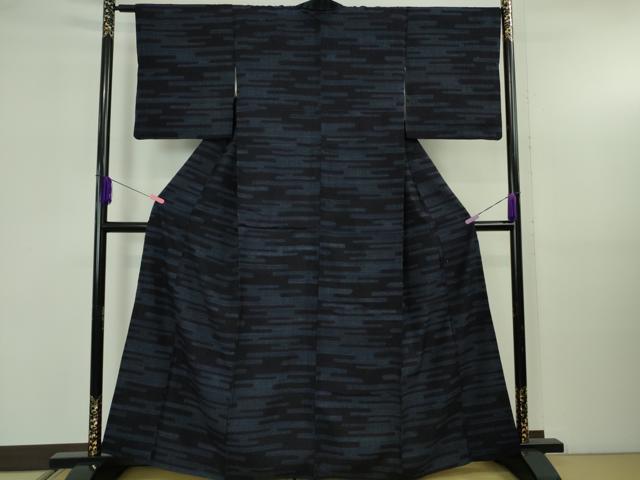 平和屋着物●極上　本場結城紬　重要無形文化財　奥順謹製　80亀甲　エ霞　証紙付き　逸品　DZAB5353kh6
