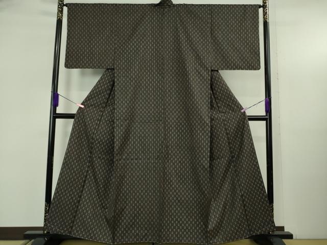平和屋着物●極上　本場大島紬　7マルキ　間道　逸品　未使用　DZAB5368kh6