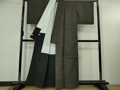 平和屋着物●極上　本場大島紬　7マルキ　間道　逸品　未使用　DZAB5368kh6