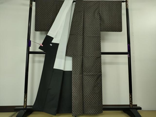 平和屋着物●極上　本場大島紬　7マルキ　間道　逸品　未使用　DZAB5368kh6