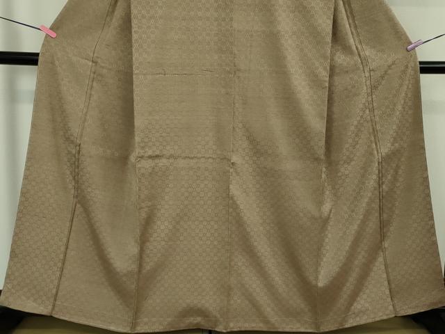 平和屋本店●極上　沖縄店頭織物　首里花織　紬　古屋英子作　手織　室口工房謹製　柴染色地　証紙付き　逸品　未使用　DZAB5373kh6