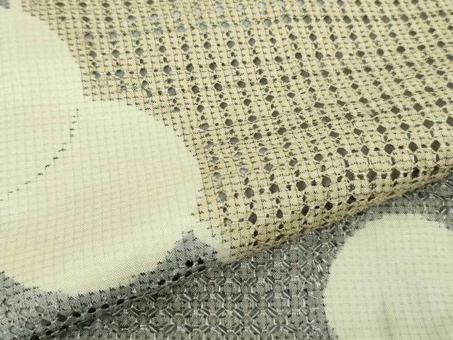 平和屋着物●極上　奄美大島泥染色家　赤塚花穂　中国三大刺繍　スワトウ刺繍　汕頭刺繍　本場大島紬　訪問着　逸品　DZAB5376kh6