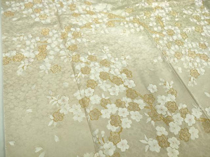 平和屋本店●極上　京都老舗　尾峨佐染繍　訪問着　総手刺繍　枝桜　暈し染め　金糸　逸品　DZAB5377kh6