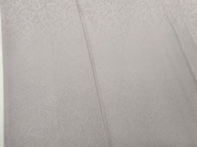 平和屋着物▽極上　色無地　単衣　お召地　飛鳥唐草地紋　藤色　逸品　未使用　DZAB5385kh6
