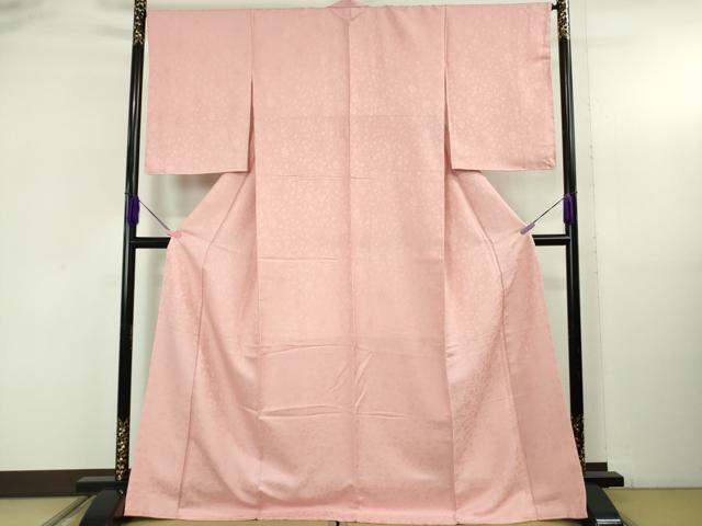 平和屋着物●極上　色無地　花唐草地紋　虹色　ロング丈　逸品　未使用　DZAB5386kh6