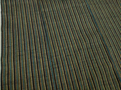 平和屋本店●極上　浦野理一　経節紬　縞　たとう紙付き　逸品　DZAB5401kh6