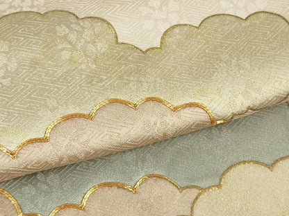平和屋本店●極上　皇室献上作家　藤井寛　色留袖　駒刺繍　雲重ね　灰桜色地　金彩　逸品　DZAB5411kh6