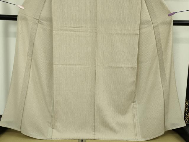 平和屋着物＊極上 夏物 御召舎 夏お召 毛万筋 練色×枯野色 ますいわ屋扱い 反端付き 逸品 DZAB5415kh6
