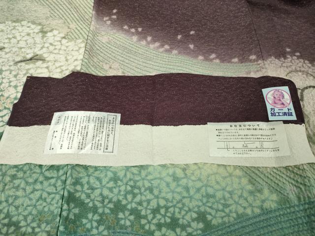 平和屋着物●極上 十日町 名門 滝泰謹製 訪問着 おぼろ染め 襲絞り 相良刺繍 枝桜 暈し染め 金銀糸 金通し地　反端付き　逸品　DZAB5419kh6