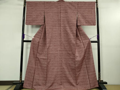 平和屋着物●極上　本場琉球　読谷山花織　紬地　逸品　DZAB5431kh6