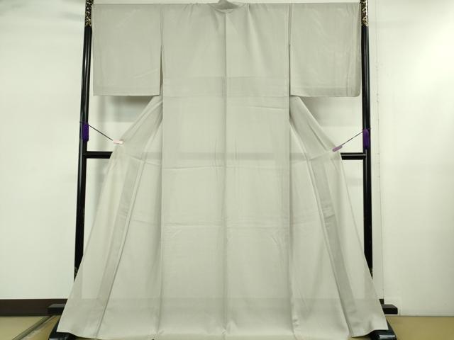 平和屋本店＊極上 夏物 江戸小紋 両面染 縦絽 網目文 枯野色×潤色 逸品 未使用 DZAB5439kh6