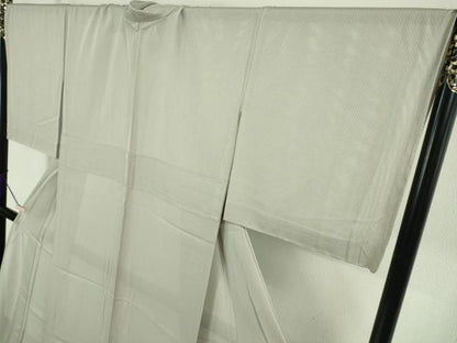 平和屋本店＊極上 夏物 江戸小紋 両面染 縦絽 網目文 枯野色×潤色 逸品 未使用 DZAB5439kh6