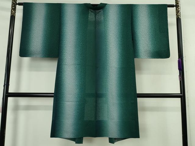平和屋着物∞極上　長羽織　スリーシーズン　春夏秋　塵除け　花唐草紋紗　間道　暈し染め　羽織紐付き　逸品　未使用　DZAB5443kh6