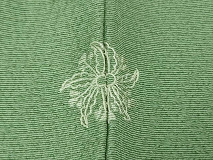 平和屋着物●極上　人間国宝　福田喜三郎　色留袖　刺繍　相良刺繍　結び紐　地紙花文　暈し染め　金糸　逸品　DZAB5446kh6