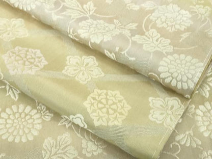 平和屋本店●極上　訪問着　お召地　花唐草横段文　逸品　未使用　DZAB5454kh6