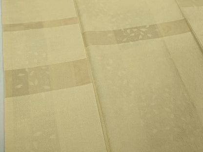 平和屋着物●極上　小紋　舞桜　横段紋紗　砥粉色地　逸品　DZAB5455kh6