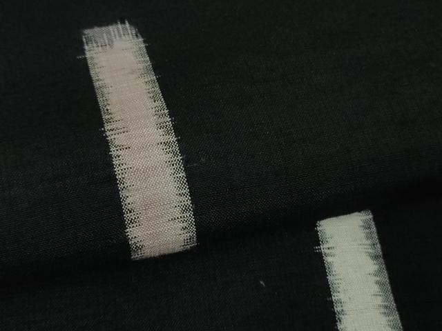 平和屋着物∞極上　本手紡真綿紬　奥信濃　道中着　ロング丈　黒地　証紙付き　逸品　DZAB5460kh6