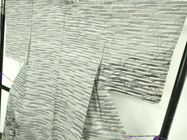 平和屋本店●極上　染織の名門　しょうざん  生紬　訪問着　稲穂　反端・紙タグ付き　逸品　DZAB5465kh6