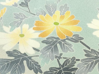平和屋着物●極上　訪問着　友禅　作家物　四季花文　薄い虹色地　暈し染め　逸品　DZAB5472kh6