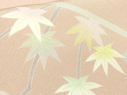平和屋着物●極上　訪問着　友禅　作家物　四季花文　薄い虹色地　暈し染め　逸品　DZAB5472kh6